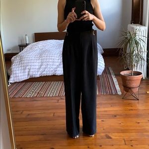 STELEN High waisted wide leg trousers black NWT